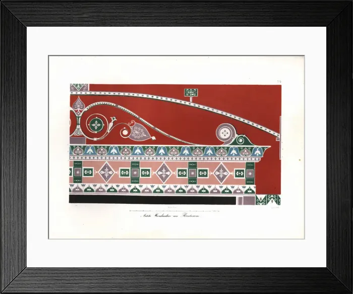 Framed Print : Antique wall painting from Herculaneum Framed Print : Antique wall painting from Herculaneum