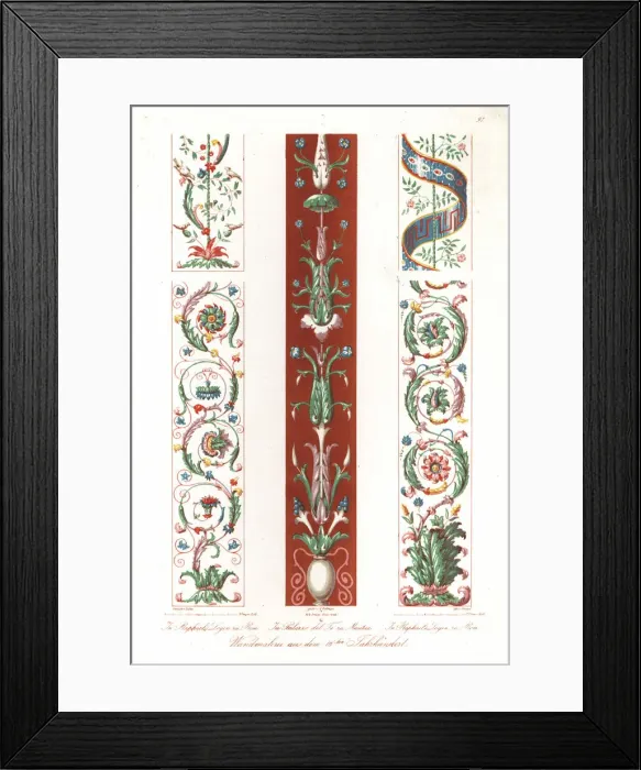 Framed Print : Wall paintings of the 16th century, Italy Framed Print : Wall paintings of the 16th century, Italy