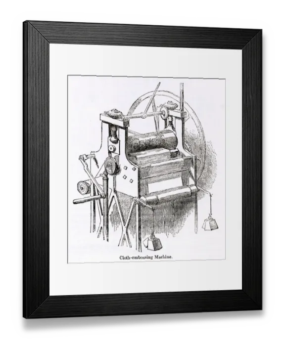 Framed Print : Machine in a bookbinding workshop, City of London Framed Print : Machine in a bookbinding workshop, City of London