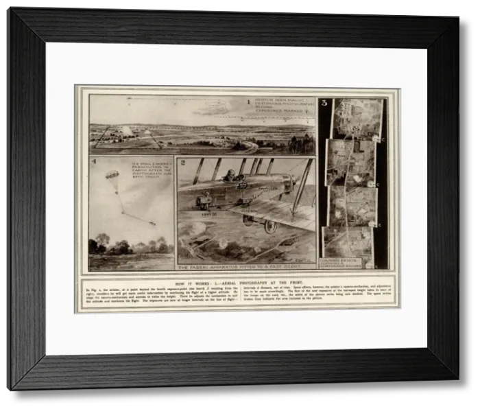 Framed Print : Aerial photography in World War One