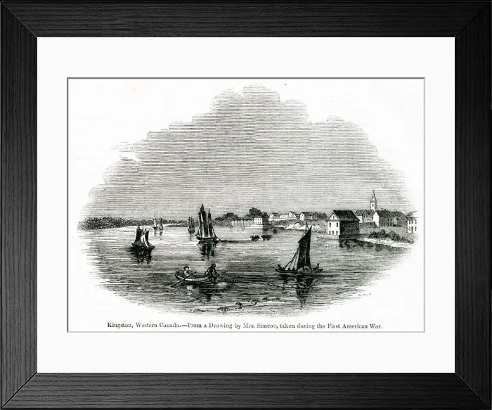 Framed Print : Early view of Kingston, Ontario, Western Canada Framed Print : Early view of Kingston, Ontario, Western Canada