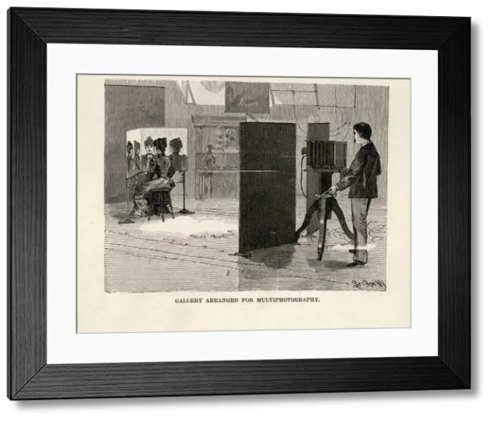 Framed Print : Studio arranged for multiphotography Framed Print : Studio arranged for multiphotography