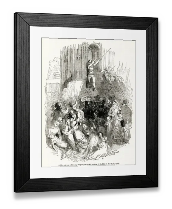 Framed Print : Philip van Artevelde of Ghent addressing the people Framed Print : Philip van Artevelde of Ghent addressing the people