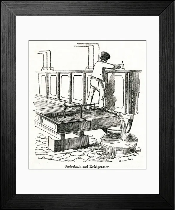 Framed Print : Scene inside a vinegar and wine factory, South London Framed Print : Scene inside a vinegar and wine factory, South London