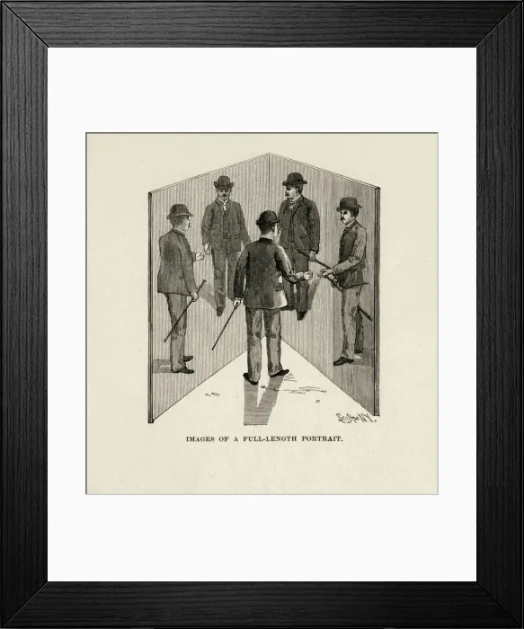 Framed Print : Mirror portrait trick Framed Print : Mirror portrait trick