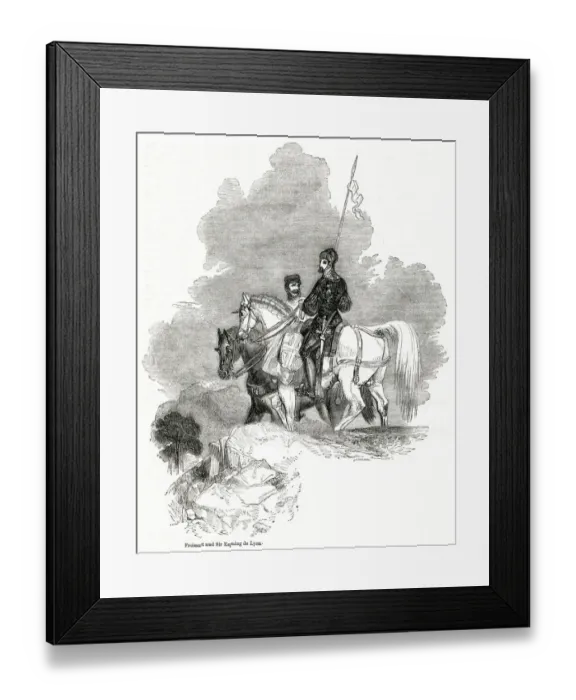 Framed Print : Jean Froissart and Sir Espaing de Lyon Framed Print : Jean Froissart and Sir Espaing de Lyon