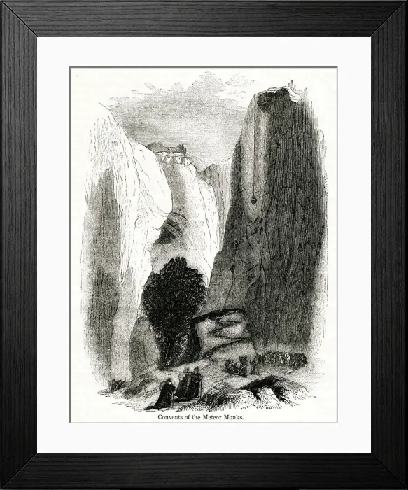 Framed Print : Carthusian monks, Mount Pindus, northern Greece Framed Print : Carthusian monks, Mount Pindus, northern Greece