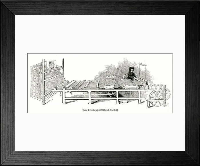 Framed Print : Machine at a rope and sail cloth factory, East London Framed Print : Machine at a rope and sail cloth factory, East London