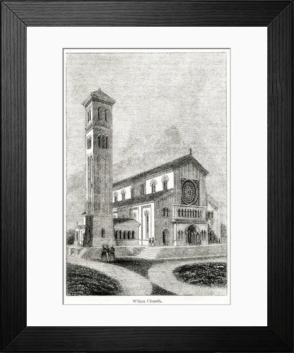 Framed Print : Parish church at Wilton, near Salisbury, Wiltshire Framed Print : Parish church at Wilton, near Salisbury, Wiltshire