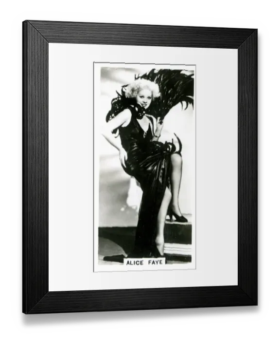 Framed Print : Alice Faye, American actress and singer Framed Print : Alice Faye, American actress and singer