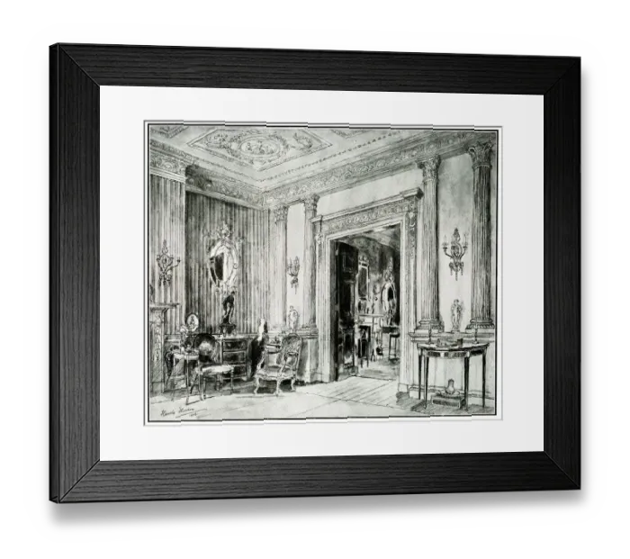 Framed Print : Adam Interior, 13 Devonshire Place, London Framed Print : Adam Interior, 13 Devonshire Place, London
