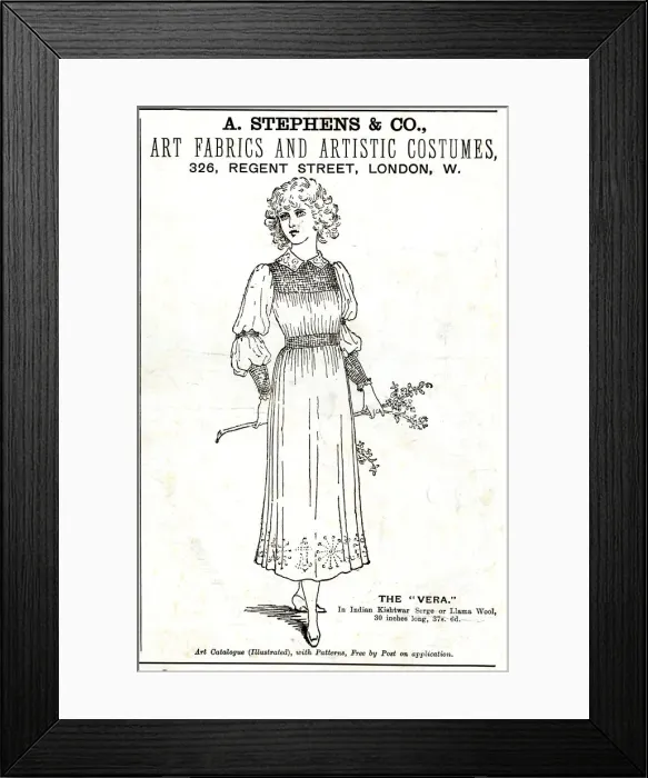 Framed Print : Advert, A Stephens & Co, Artistic Costumes Framed Print : Advert, A Stephens & Co, Artistic Costumes