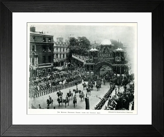 Framed Print : Coronation procession of King Edward VII Framed Print : Coronation procession of King Edward VII