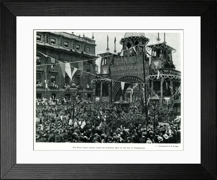 Framed Print : Coronation procession of King Edward VII Framed Print : Coronation procession of King Edward VII