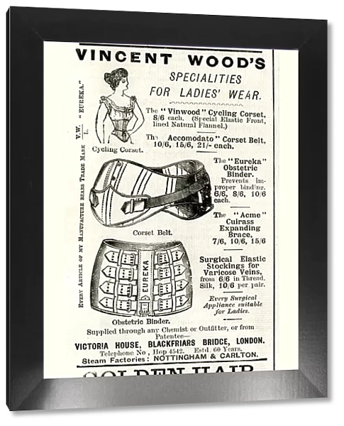 Advert, Vincent Woods ladies wear