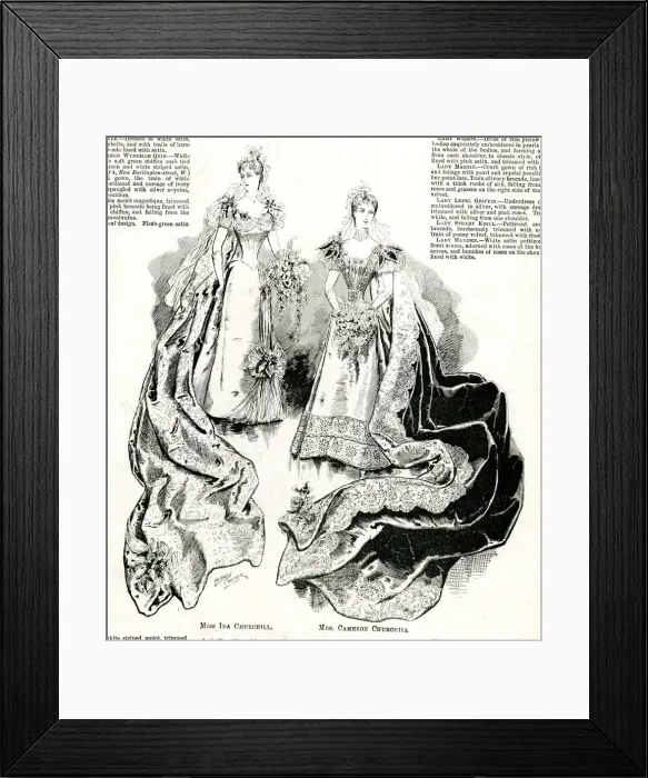 Framed Print : Dresses at Queen Victorias Fifth Drawing Room Framed Print : Dresses at Queen Victorias Fifth Drawing Room