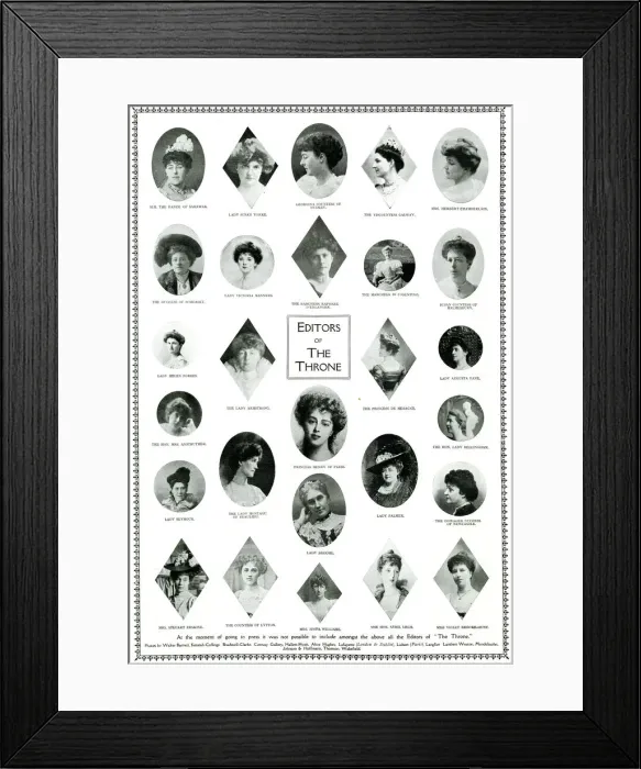Framed Print : Editors of The Throne magazine Framed Print : Editors of The Throne magazine