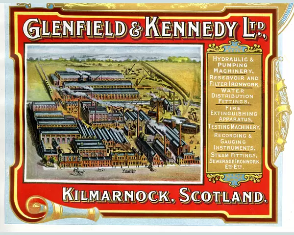 Advert, Glenfield & Kennedy Ltd, Kilmarnock, Scotland