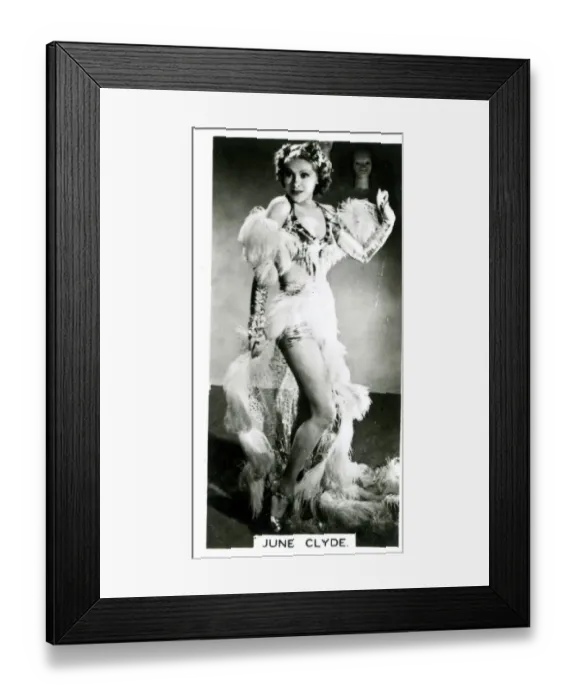 Framed Print : June Clyde, American actress, singer and dancer Framed Print : June Clyde, American actress, singer and dancer