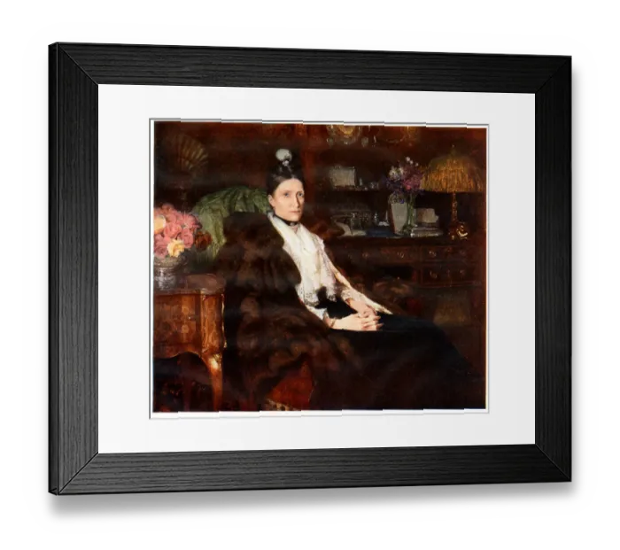 Framed Print : Portrait of Lady Aird by Frank Dicksee Framed Print : Portrait of Lady Aird by Frank Dicksee