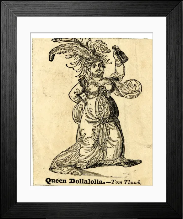 Framed Print : Sarah Liston as Queen Dollalolla in Tom Thumb Framed Print : Sarah Liston as Queen Dollalolla in Tom Thumb