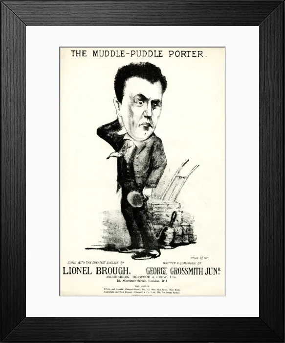 Framed Print : Music cover, The Muddle-Puddle Porter Framed Print : Music cover, The Muddle-Puddle Porter