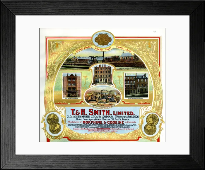 Framed Print : Advert, T & H Smith Limited, Edinburgh and Glasgow Framed Print : Advert, T & H Smith Limited, Edinburgh and Glasgow