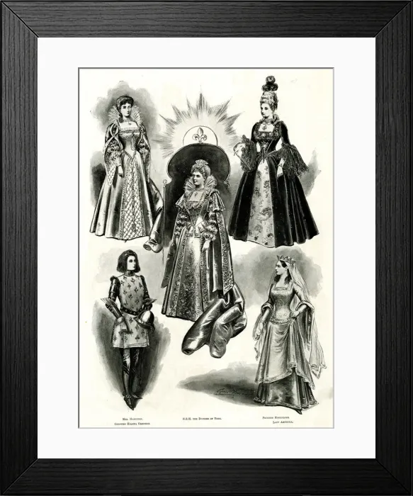 Framed Print : Historic Fancy Dress Ball at Devonshire House, London Framed Print : Historic Fancy Dress Ball at Devonshire House, London