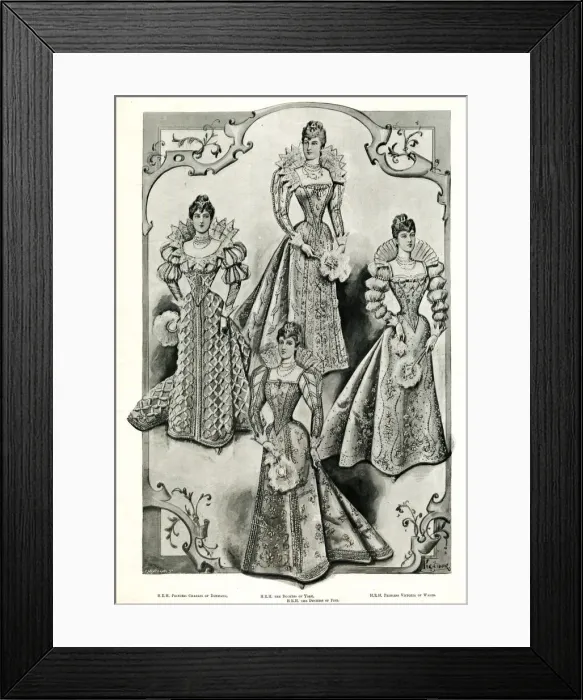 Framed Print : Historic Fancy Dress Ball at Devonshire House, London Framed Print : Historic Fancy Dress Ball at Devonshire House, London