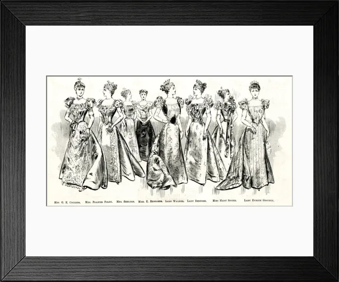 Framed Print : Historic Fancy Dress Ball at Devonshire House, London Framed Print : Historic Fancy Dress Ball at Devonshire House, London