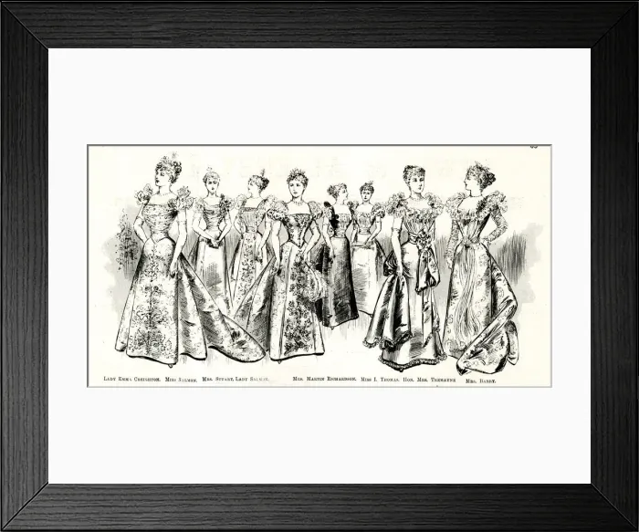 Framed Print : Historic Fancy Dress Ball at Devonshire House, London Framed Print : Historic Fancy Dress Ball at Devonshire House, London