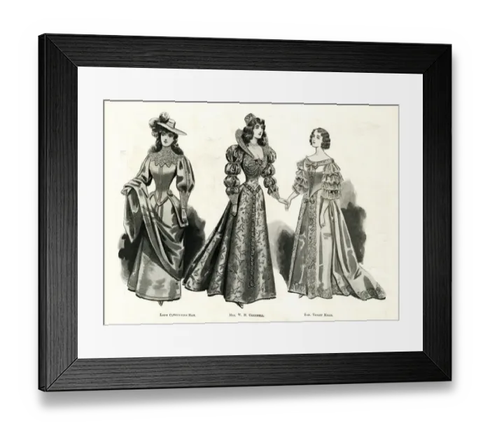 Framed Print : Historic Fancy Dress Ball at Devonshire House, London Framed Print : Historic Fancy Dress Ball at Devonshire House, London