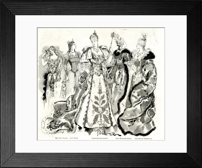 Framed Print : Historic Fancy Dress Ball at Devonshire House, London Framed Print : Historic Fancy Dress Ball at Devonshire House, London