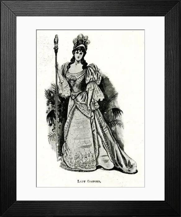 Framed Print : Historic Fancy Dress Ball at Devonshire House, London Framed Print : Historic Fancy Dress Ball at Devonshire House, London