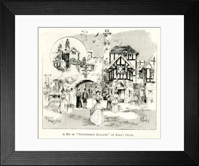 Framed Print : Victorian Era Exhibition at Earls Court, London Framed Print : Victorian Era Exhibition at Earls Court, London