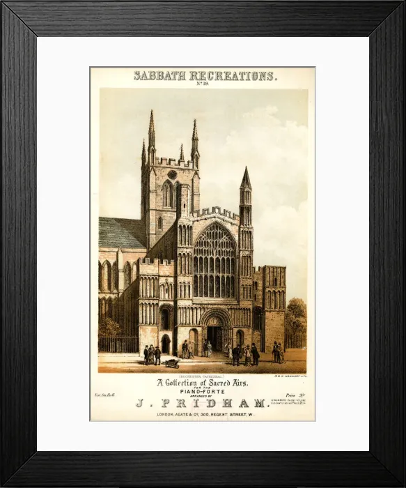 Framed Print : Music cover, Sabbath Recreations, J Pridham Framed Print : Music cover, Sabbath Recreations, J Pridham