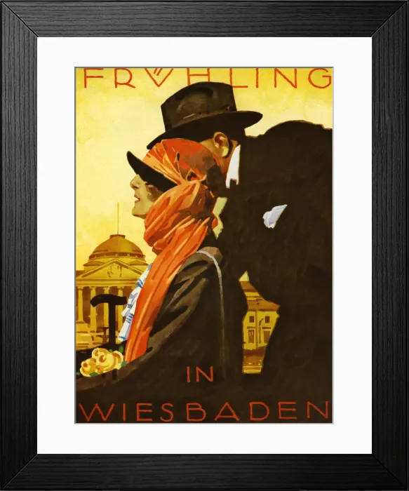 Framed Print : German travel poster Framed Print : German travel poster