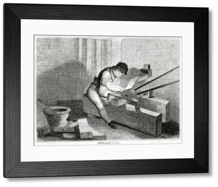 Framed Print : Scene at British Needle Mills, Redditch, Worcestershire Framed Print : Scene at British Needle Mills, Redditch, Worcestershire