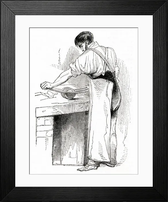 Framed Print : Scene at British Needle Mills, Redditch, Worcestershire Framed Print : Scene at British Needle Mills, Redditch, Worcestershire