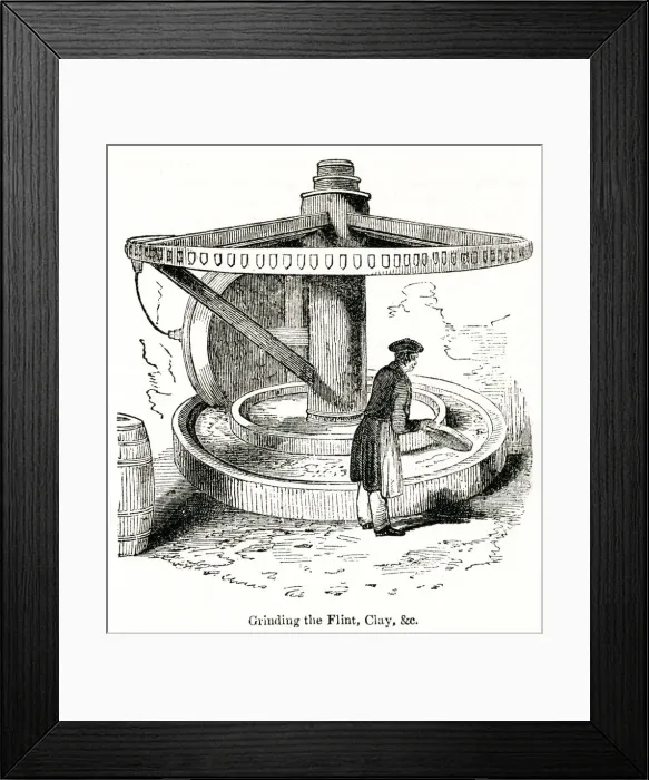 Framed Print : Scene at Royal Porcelain Works, Worcester Framed Print : Scene at Royal Porcelain Works, Worcester