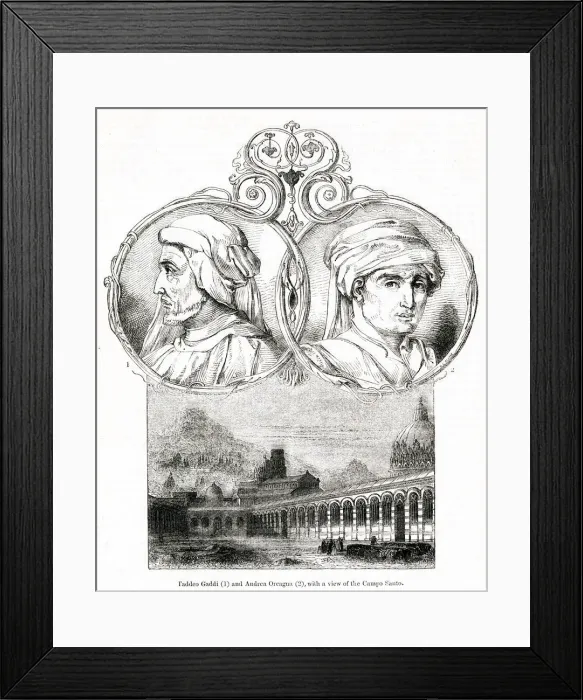 Framed Print : Taddeo Gaddi and Andrea Orcagna with Campo Santo, Pisa Framed Print : Taddeo Gaddi and Andrea Orcagna with Campo Santo, Pisa