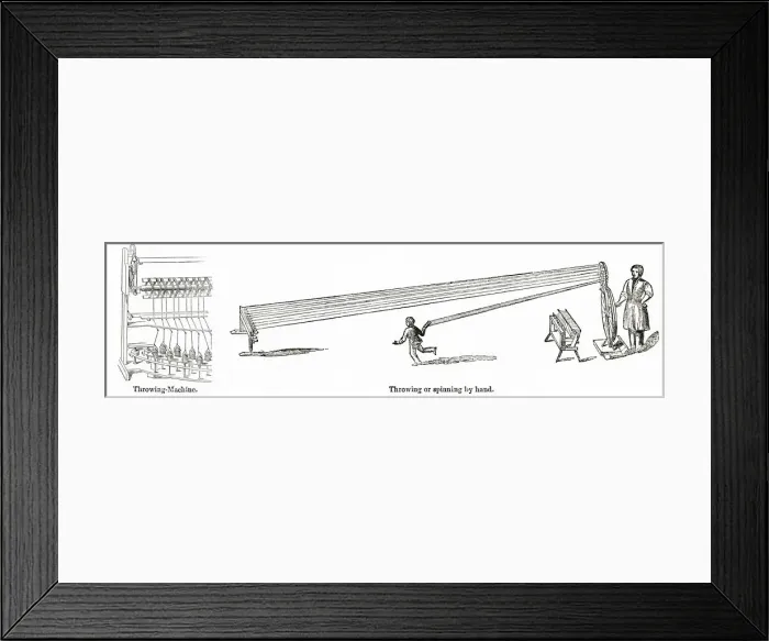 Framed Print : Throwing machine at the Old Silk Mill, Derby Framed Print : Throwing machine at the Old Silk Mill, Derby