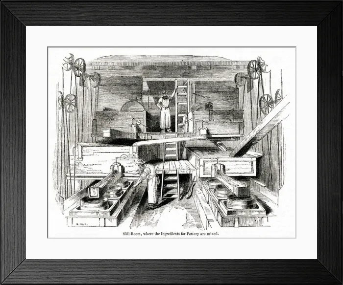 Framed Print : Mill Room in the Staffordshire Potteries Framed Print : Mill Room in the Staffordshire Potteries