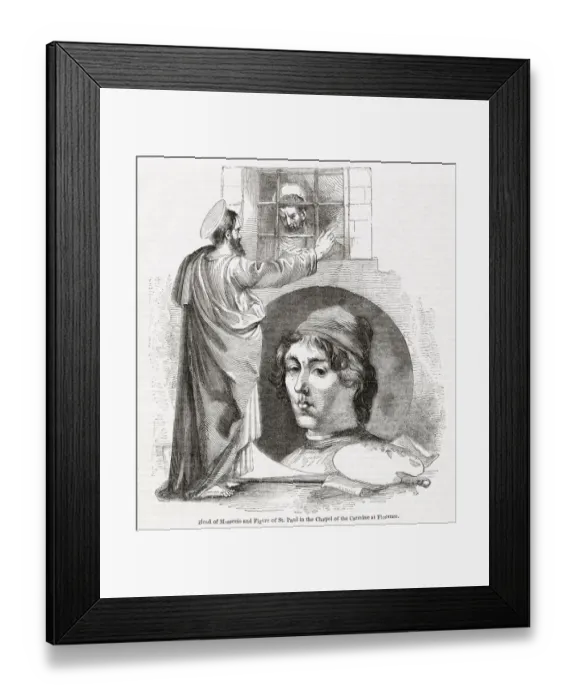 Framed Print : Tommaso Masaccio with figure of St Paul Framed Print : Tommaso Masaccio with figure of St Paul