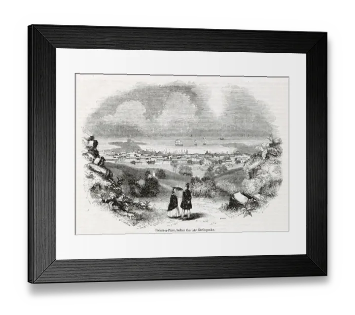 Framed Print : View of Pointe-a-Pitre, Guadeloupe, French West Indies Framed Print : View of Pointe-a-Pitre, Guadeloupe, French West Indies
