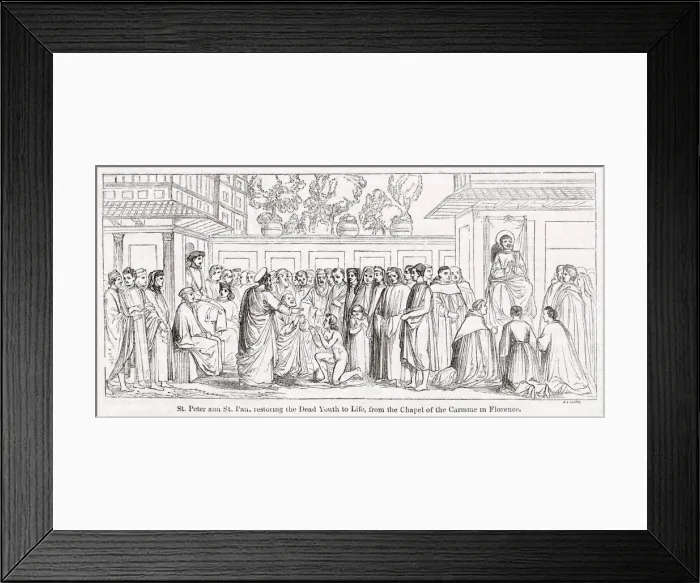 Framed Print : St Peter and St Paul fresco by Masaccio, Florence, Italy Framed Print : St Peter and St Paul fresco by Masaccio, Florence, Italy