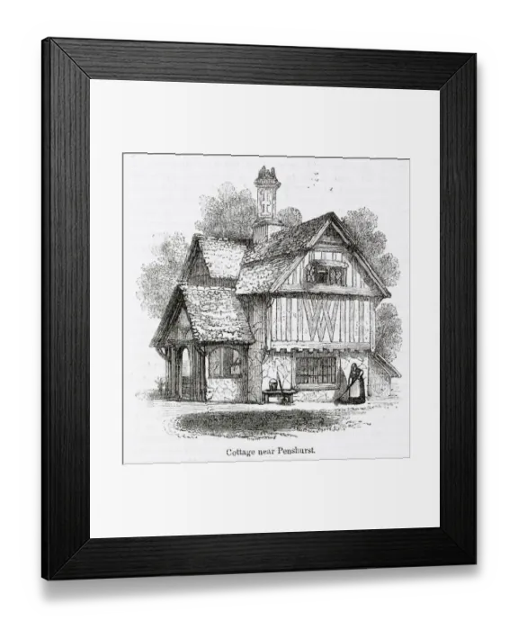 Framed Print : Labourers cottage near Penshurst, Tonbridge, Kent Framed Print : Labourers cottage near Penshurst, Tonbridge, Kent