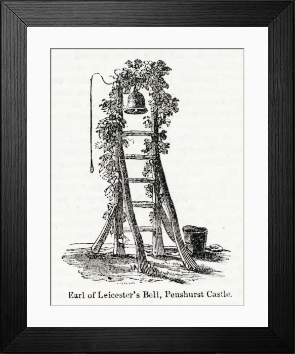 Framed Print : Earl of Leicesters Bell, Penshurst Castle, Tonbridge, Kent Framed Print : Earl of Leicesters Bell, Penshurst Castle, Tonbridge, Kent