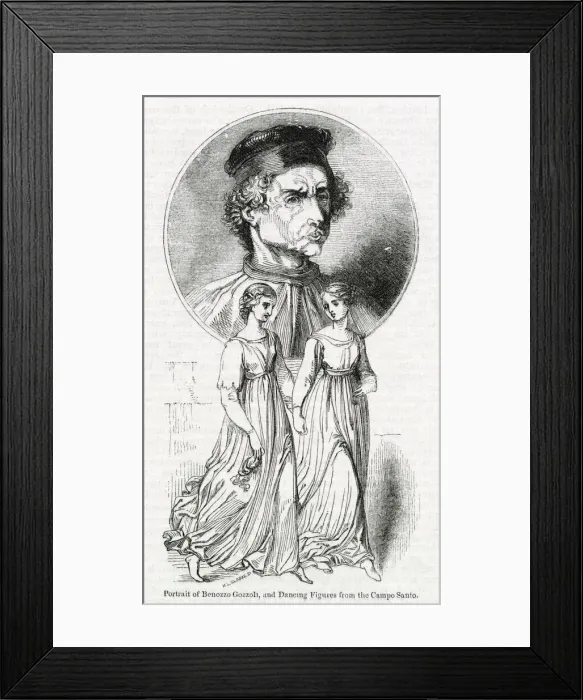 Framed Print : Benozzo Gozzoli with figures from Campo Santo, Pisa Framed Print : Benozzo Gozzoli with figures from Campo Santo, Pisa