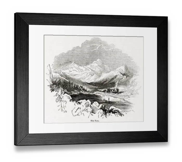 Framed Print : View of Blea Tarn, Langdale, Cumbria, Lake District Framed Print : View of Blea Tarn, Langdale, Cumbria, Lake District